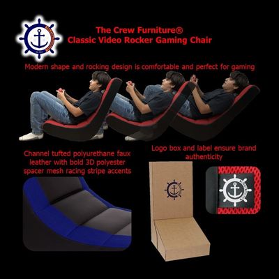ALINUNU Gaming Chair Adjustable Height for Kids and Teens Direct Floor Video Rocker