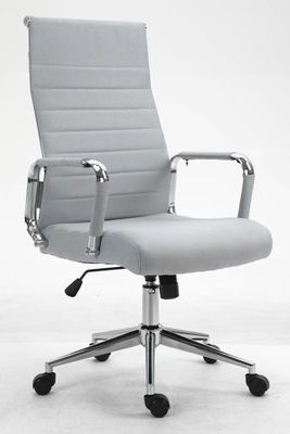Modern Style Brown Leather Mesh Office Chair with Lumbar Support and Mail Packing