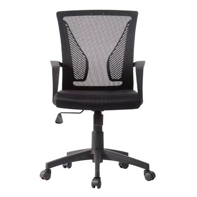 R300mm Nylon Base Black Mesh Administrative Office Chair for Professional Environments