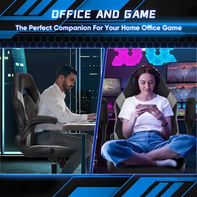 Adjustable Height Ergonomic Gaming Chair Fabric Computer Office Chair for Video Games