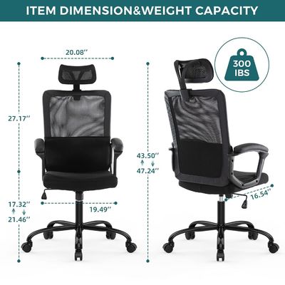 Ergonomic Mesh Home Office Computer Chair with Customized Color and Rotating Rolling