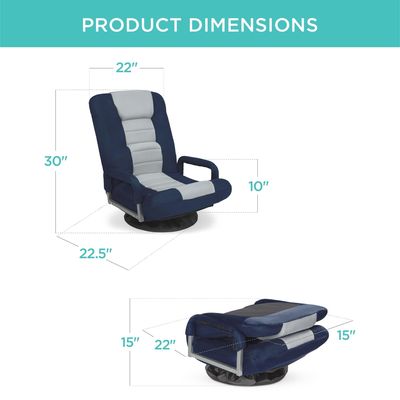 ALINUNU Swivel Gaming Chair 360 Degree Multipurpose Floor Chair Rocker for TV Viewing