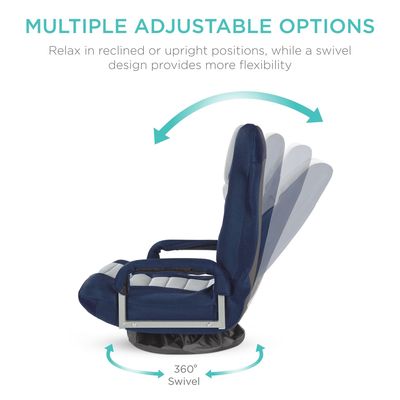 ALINUNU Swivel Gaming Chair 360 Degree Multipurpose Floor Chair Rocker for TV Viewing