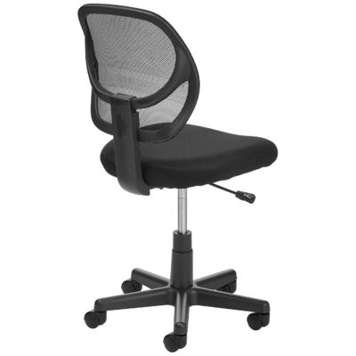 Low Back Computer Desk Chair with Rotating Feature Adjustable Height Mesh Upholstery