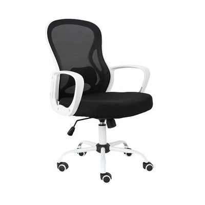 Commercial Furniture Executive Adjustable Stool Mid Back Mesh Desk Chair Modern Style