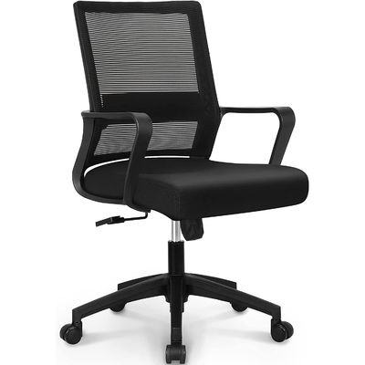 Executive Office Chair Mesh Chair with Lumbar Support and Adjustable Height Armrest