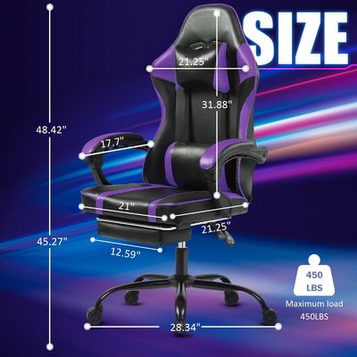 Height Adjustable Ergonomic Gaming Chair for Adults Design Style MODERN Mail packing Y