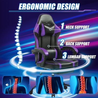 Height Adjustable Ergonomic Gaming Chair for Adults Design Style MODERN Mail packing Y