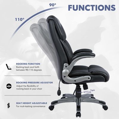Modern Design Back Executive Office Chair for Maximum Weight of 275 Pounds Assurance