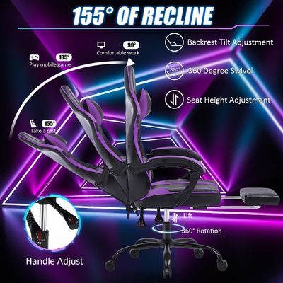 Height Adjustable Ergonomic Gaming Chair for Adults Design Style MODERN Mail packing Y