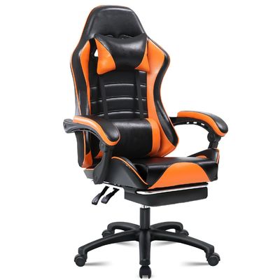ALINUNU Ergonomic Gaming Chair for Adults Footrest Swivel Chair in Synthetic Leather