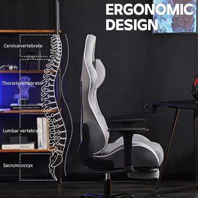 Customized Color Ergonomic Gaming Chair Height Adjustable and Recliner Function