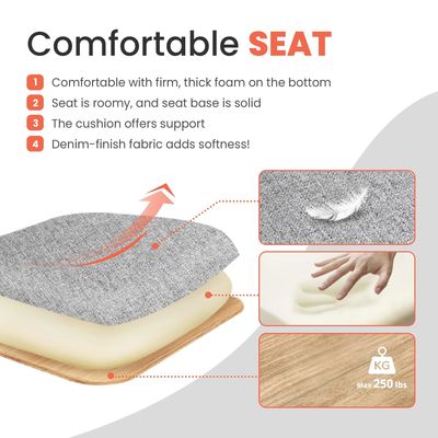 Foam Seat Mesh Computer Chair with Lumbar Support Adjustable Ergonomic Desk Chair