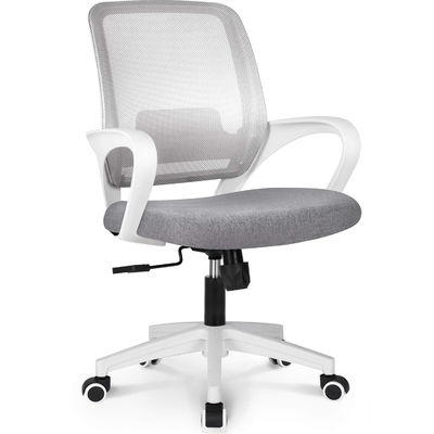Metal Chair with Adjustable Swivel and Lumbar Support Ergonomic Mesh Computer Chair