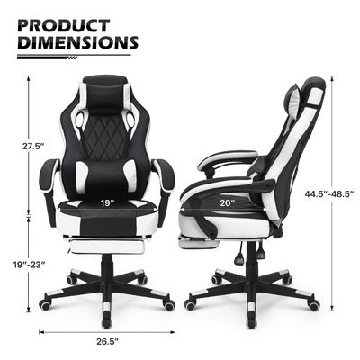 Customized Color Racing Style PU Leather Gaming Chair with Swivel Functionality
