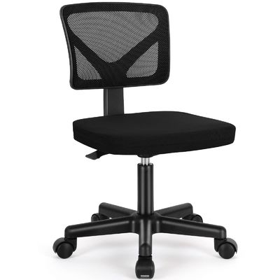 Low-Back Ergonomic Home Office Desk and Chair with Lumbar Pillow in Customized Color
