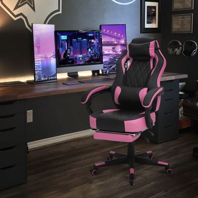 ALINUNU Racing Style PU Leather Gaming Chair with Customized Color and Ergonomic Design