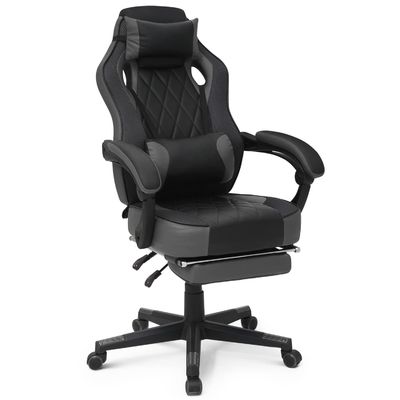 Swivel Chair ALINUNU PU Leather Gaming Chair with 360 Swivel/ Height Adjust/Recliner