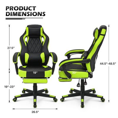 ALINUNU Racing Style PU Gaming Chair Ergonomic Computer Chair with MODERN Design