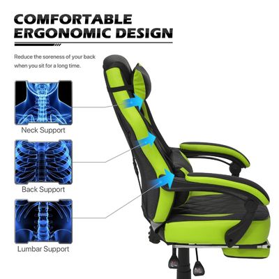 ALINUNU Racing Style PU Gaming Chair Ergonomic Computer Chair with MODERN Design