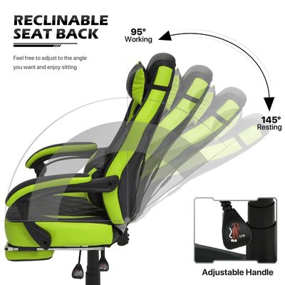 ALINUNU Racing Style PU Gaming Chair Ergonomic Computer Chair with MODERN Design