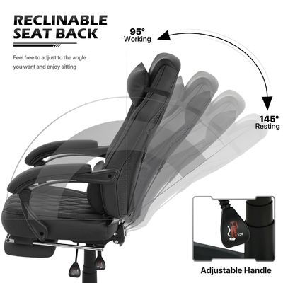 Get the Ultimate Gaming Chair at ALINUNU Racing Style PU Leather with Adjustable Height