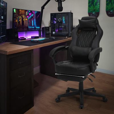 ALINUNU 's PU Gaming Chair Ergonomic Racing Style Adjustable for Long Gaming Sessions