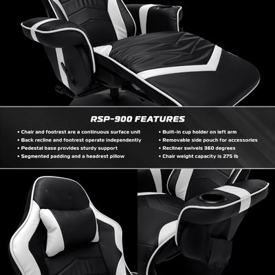 Computer Recliner Gaming Chair with Footrest from ALINUNU Adjustable and Upholstered