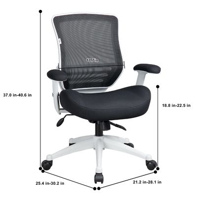 360 Swivel Ergonomic Mesh Computer Chair with Height Adjust and Waist Support Function