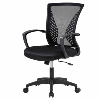 Direct Gas Lift Office Chair with Waist Support Function and Maximum Weight of 300 Pounds