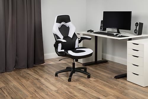High Back Gaming Chair Adjustable Height Racing Style 360 Swivel for Computer Game Room