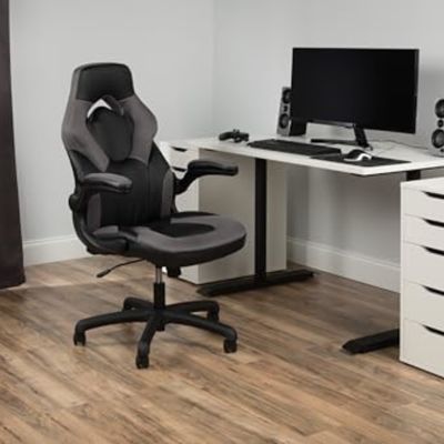 Leather Racing Style High Back Gaming Chair Ergonomic 360 Swivel PC Computer Desk Chair