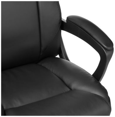 26&quot;D x 23.75&quot;W x 42&quot;H Mid-Back Puresoft PU Office Computer Desk Chair with 3 Gas Lift
