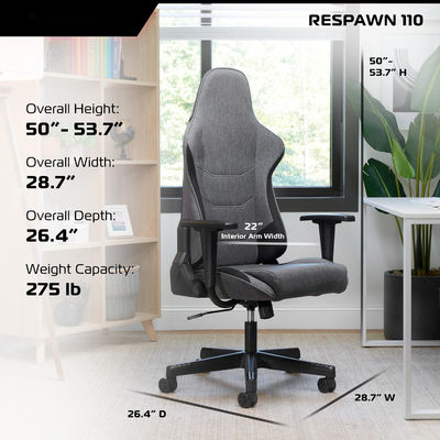 OEM ODM Customize Ergonomic PC Gaming Chair with Integrated Headrest Adults