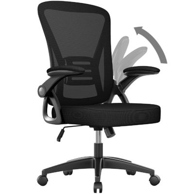 Modern Design Mid Back Office Chair with Adjustable Height Swivel and Lumbar Support