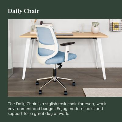 Swivel Mesh Office Chair with Lumbar Rest and Adjustable Armrests Item Weight 30 Pounds