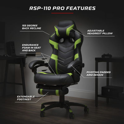 Metal Type Aluminum Ergonomic Gaming Computer Chair with Integrated Headrest