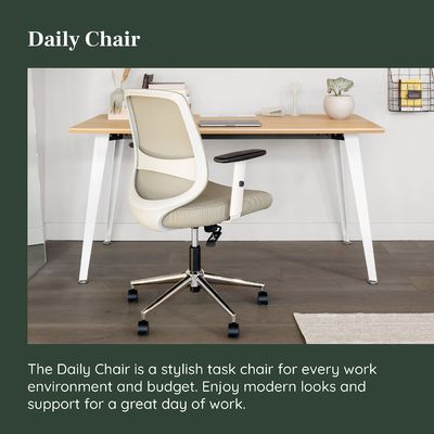 360 Swivel Mesh Computer Office Chair with Adjustable Lumbar Rest and Armrests 30 lbs