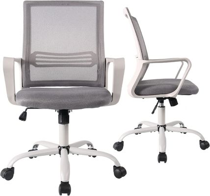 Swivel Desk Chair Silla Oficina Mesh Task Chair Ergonomic Mid Back for Adults Work