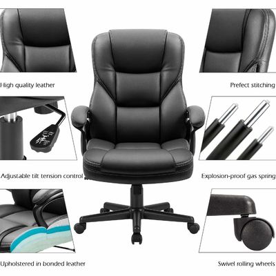 Metal Type metal High Back Office Executive Chair Adjustable Managerial Home Desk Chair