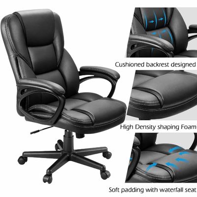 Metal Type metal High Back Office Executive Chair Adjustable Managerial Home Desk Chair