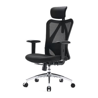2D Armrest Lumbar Support Adjustable Headrest Swivel Tilt Office Chair for Big and Tall People