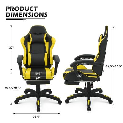 Mail Packing Customized Color Computer Gaming Chair with Headrest and Lumbar Support