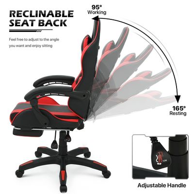 ALINUNU Ergonomic Fabric Computer Gaming Chair with Headrest and Lumbar Adjustable