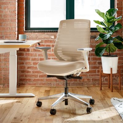 Recliner Function Home Office Chair with Adjustable Lumbar Support and 360 Swivel