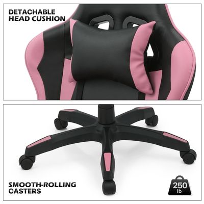 ALINUNU Computer Gaming Chair 34.2 Pounds Ergonomic Adjustable with Headrest and Lumbar
