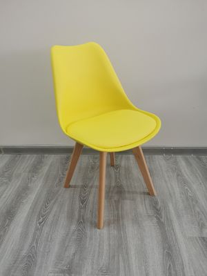 40'HQ Living Room Chairs with PU Cushion 1488pcs Prices Nordic Wooden Tulip Dining Chair