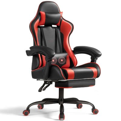 Swivel Chair ALINUNU Ergonomic Computer Gaming Chairs with Massage and Lumbar Support