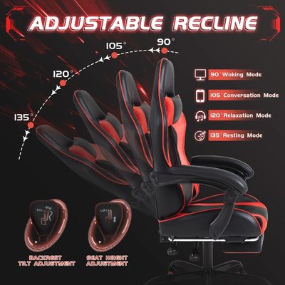 Swivel Chair ALINUNU Ergonomic Computer Gaming Chairs with Massage and Lumbar Support