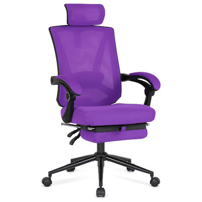 Acceptable OEM ODM High Back Office Chair with Adjustable 2D Lumbar Support and Footrest
